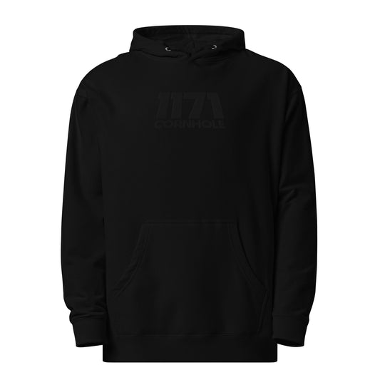 1171 Cornhole "Blackout" Embroidered Hoodie